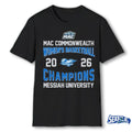 Official MAC Commonwealth Women’s Basketball Champions 2026 Messiah University t-shirt