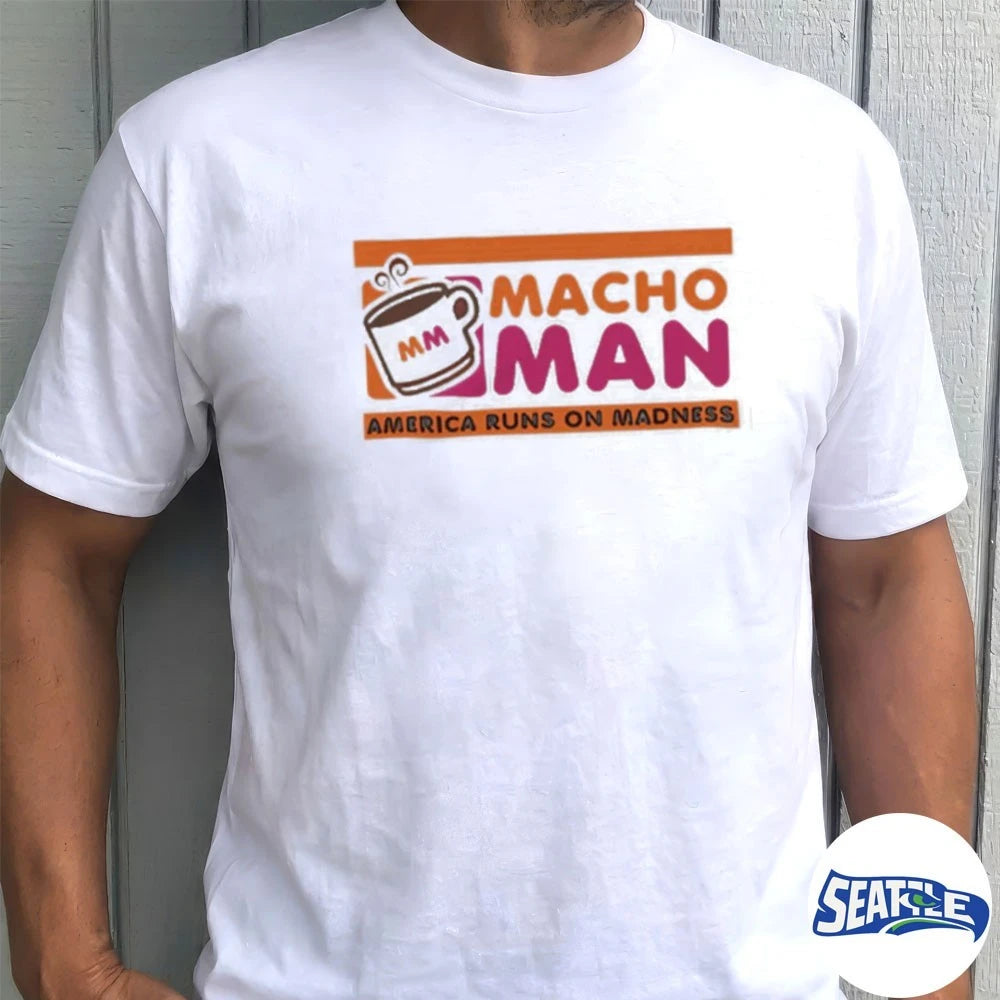 Official Macho Man America Runs on Madness t-shirt