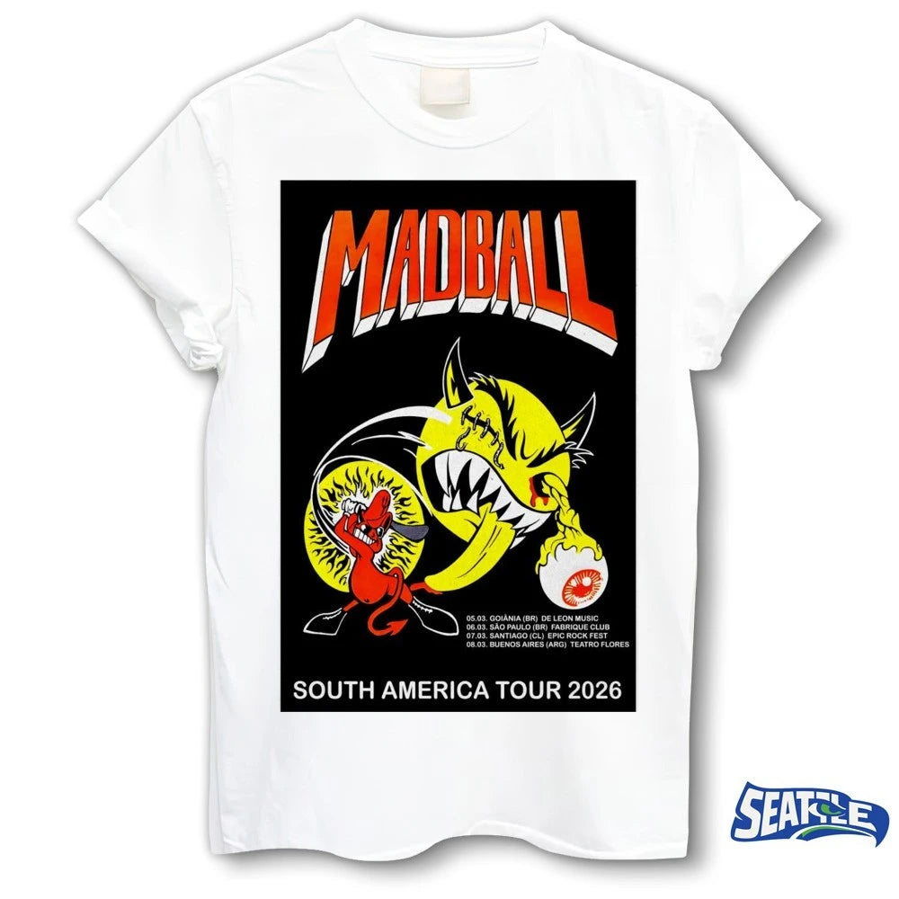 Official Madball South America 2026 Shows March 05 – 08 Poster t-shirt