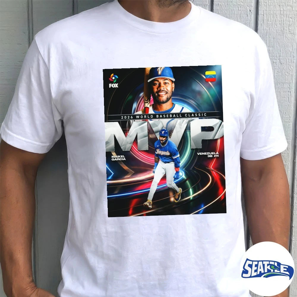 Official Maikel Garcia 2026 World Baseball Classic MVP FOX Sports MLB Poster t-shirt