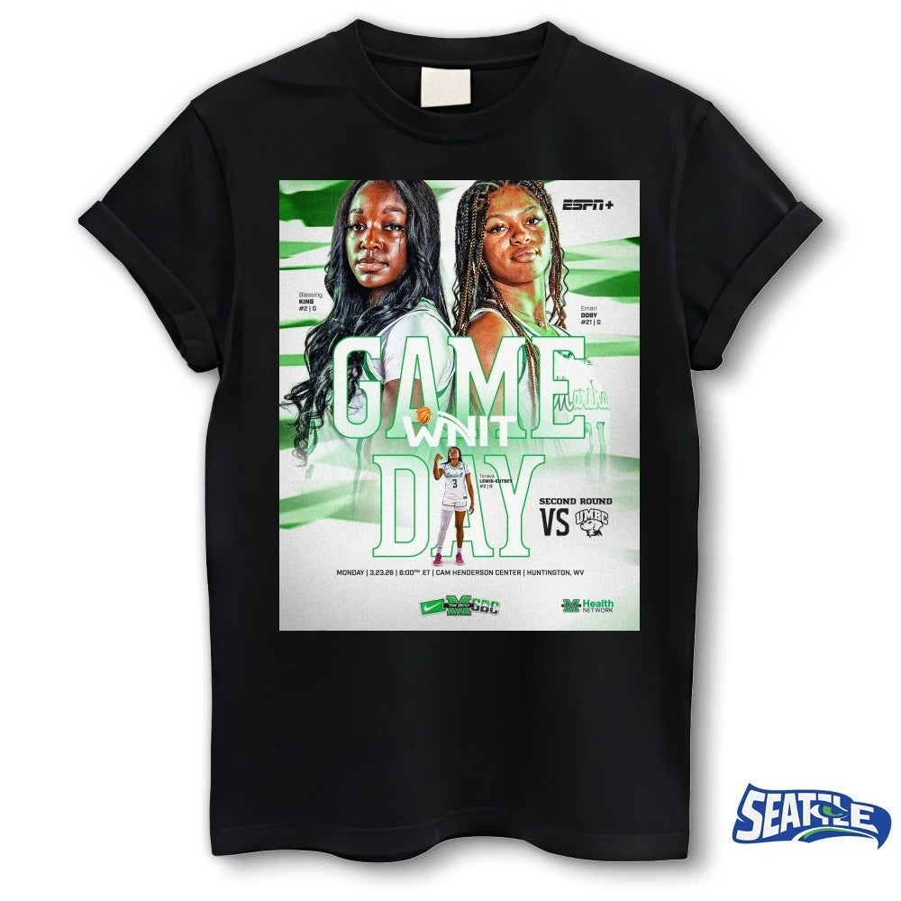 Official Marshall Women’s Basketball Game Day Win It March 23 2026 Cam Henderson Center Huntington WV Poster t-shirt