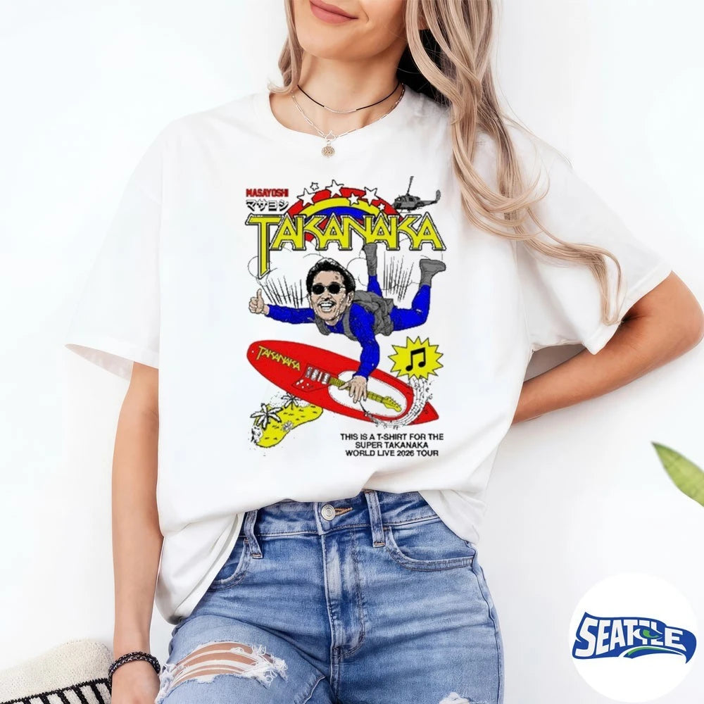 Official Masayoshi Takanaka Super Takanaka World Live 2026 Tour t-shirt