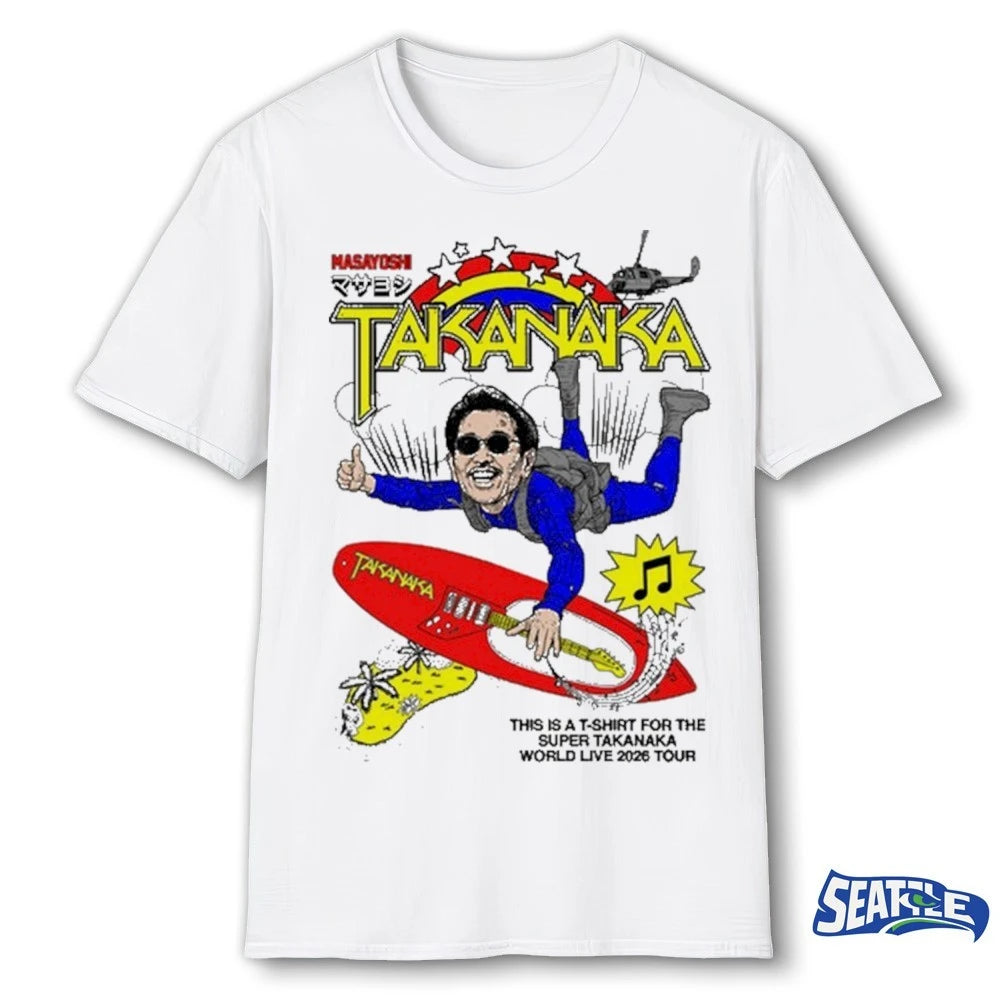 Official Masayoshi Takanaka Super Takanaka World Live 2026 Tour t-shirt