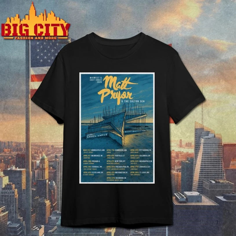 Official Matt Pryor Tour Midwest And East Coast 2026 Poster T-shirt