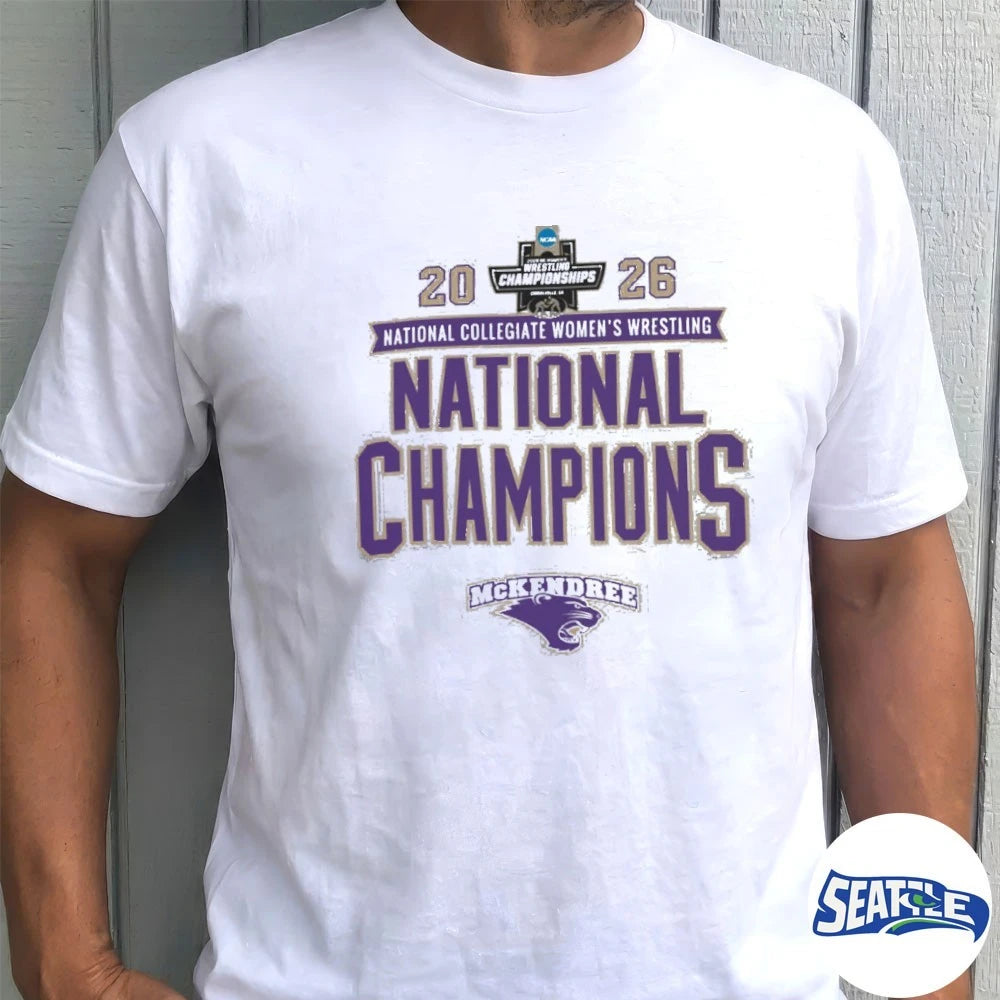 Official McKendree Bearcats 2026 NCAA National Collegiate Women’s Wrestling National Champions t-shirt