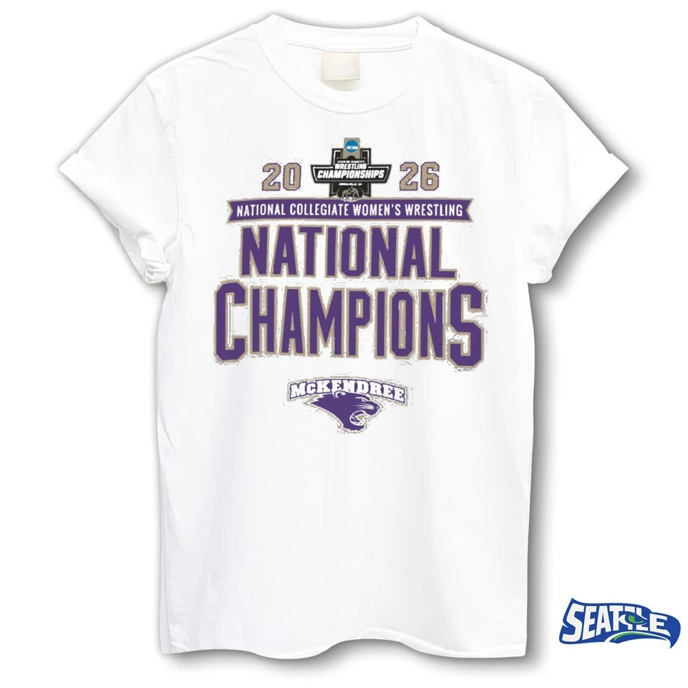 Official McKendree Bearcats 2026 NCAA National Collegiate Women’s Wrestling National Champions t-shirt