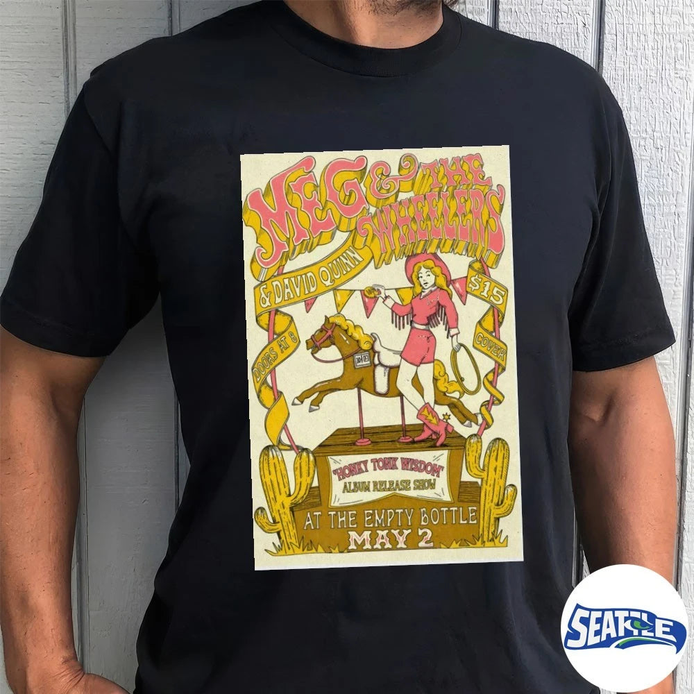 Official Meg And The Wheelers At The Empty Bottle In Chicago IL On May 2 2026 Poster t-shirt