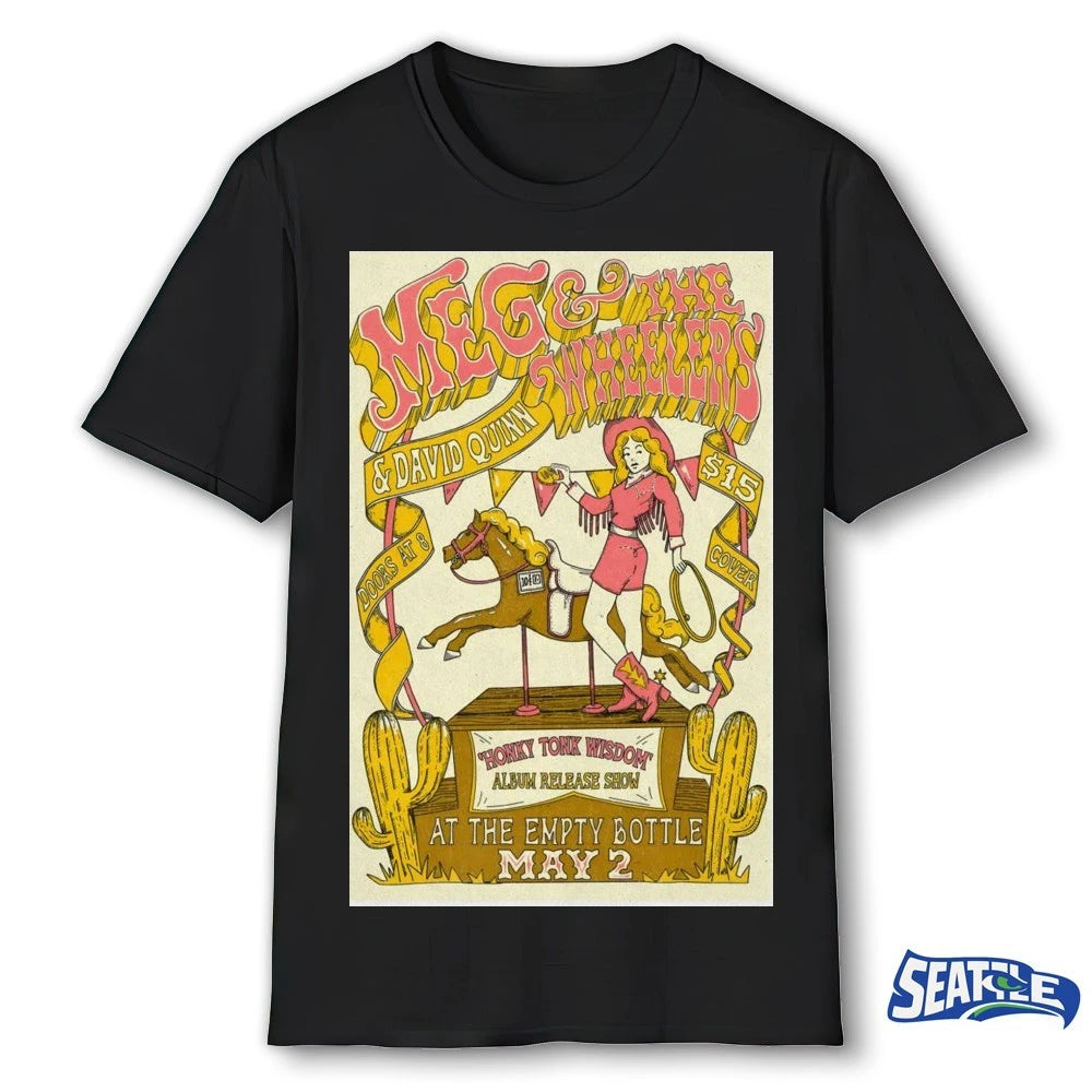 Official Meg And The Wheelers At The Empty Bottle In Chicago IL On May 2 2026 Poster t-shirt