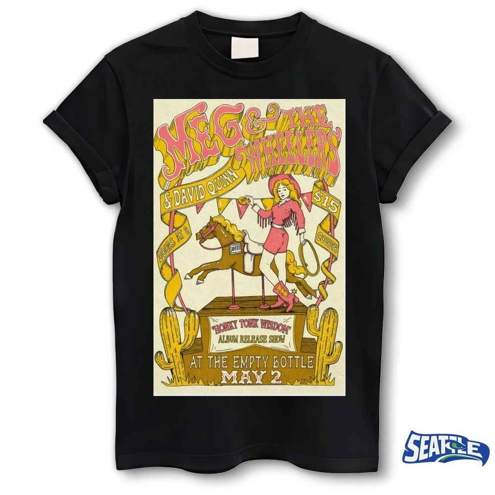 Official Meg And The Wheelers At The Empty Bottle In Chicago IL On May 2 2026 Poster t-shirt