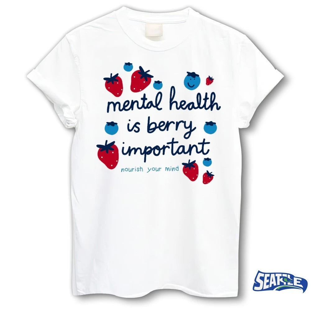 Official Mental Health is Berry Important Nourish Your Mind t-shirt