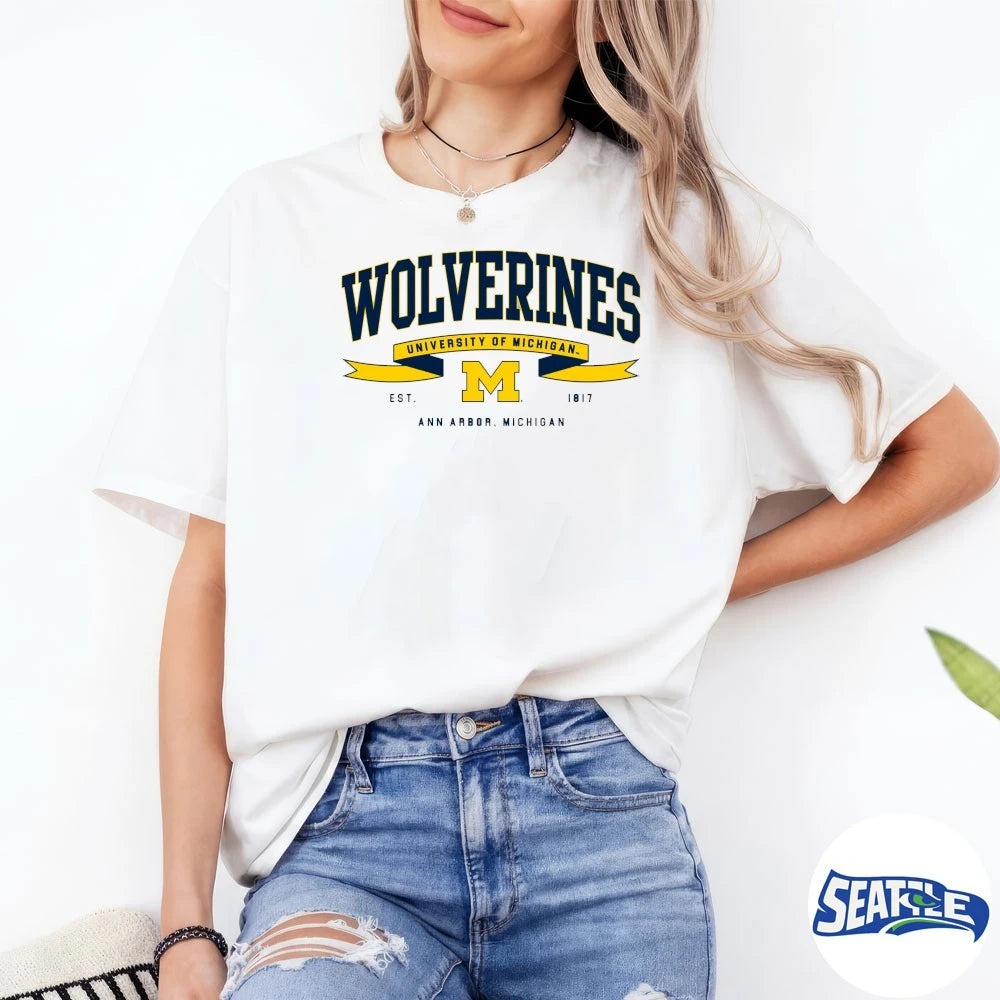 Official Michigan Ribbon Flight – University Of Michigan Wolverines Est. 1817 Ann Arbor, Michigan t-shirt