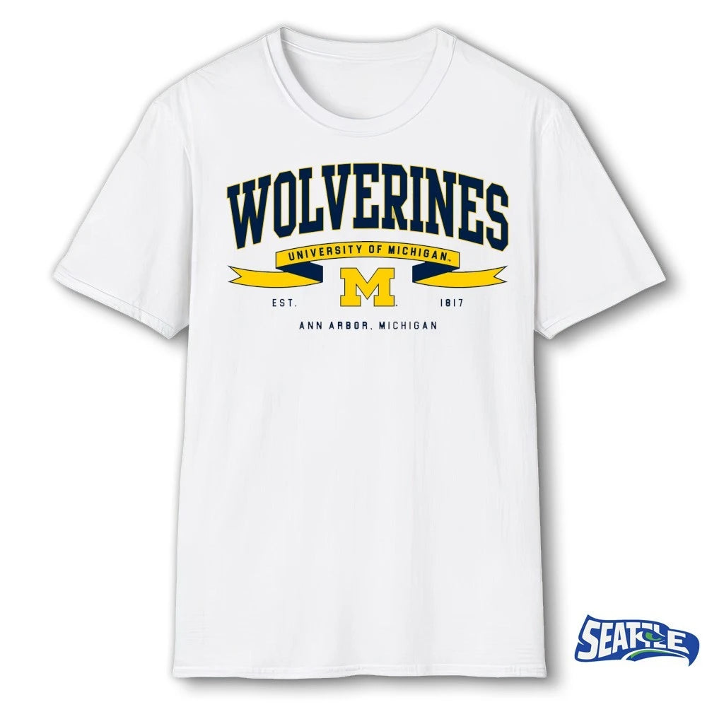 Official Michigan Ribbon Flight – University Of Michigan Wolverines Est. 1817 Ann Arbor, Michigan t-shirt