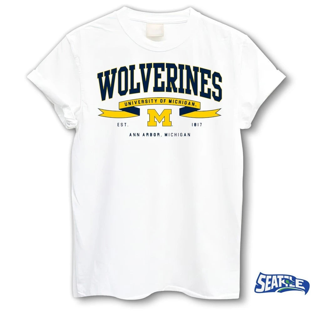 Official Michigan Ribbon Flight – University Of Michigan Wolverines Est. 1817 Ann Arbor, Michigan t-shirt