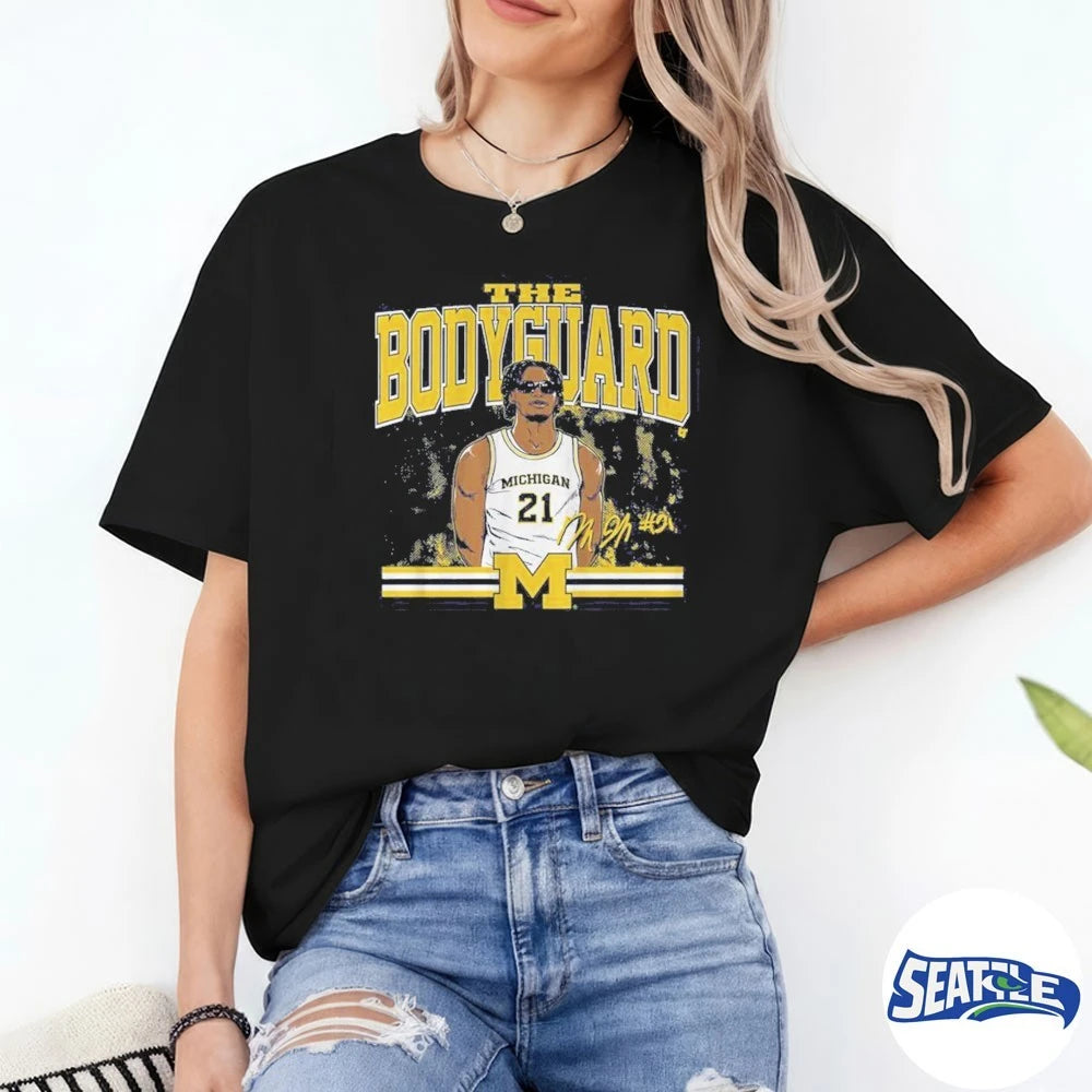 Official Michigan Wolverines Morez Johnson Jr. 2026 NCAA Tournament Big Ten Field Goal Percentage Leader t-shirt