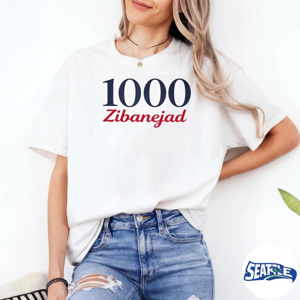 Official Mika Zibanejad 1000th New York Rangers Game Commemorative t-shirt