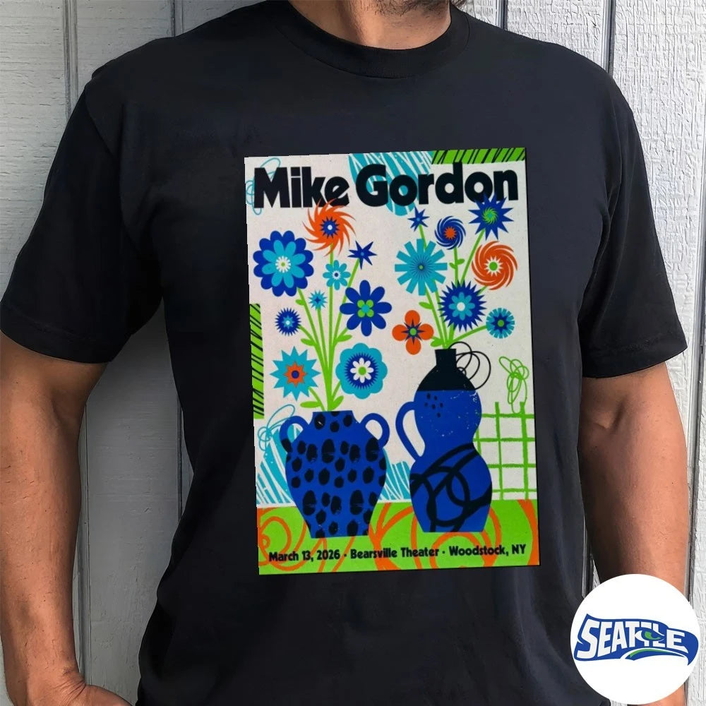 Official Mike Gordon March 13 2026 Bearsville Theater Woodstock, NY Poster t-shirt