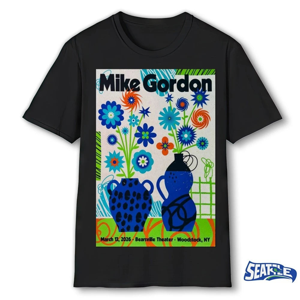 Official Mike Gordon March 13 2026 Bearsville Theater Woodstock, NY Poster t-shirt