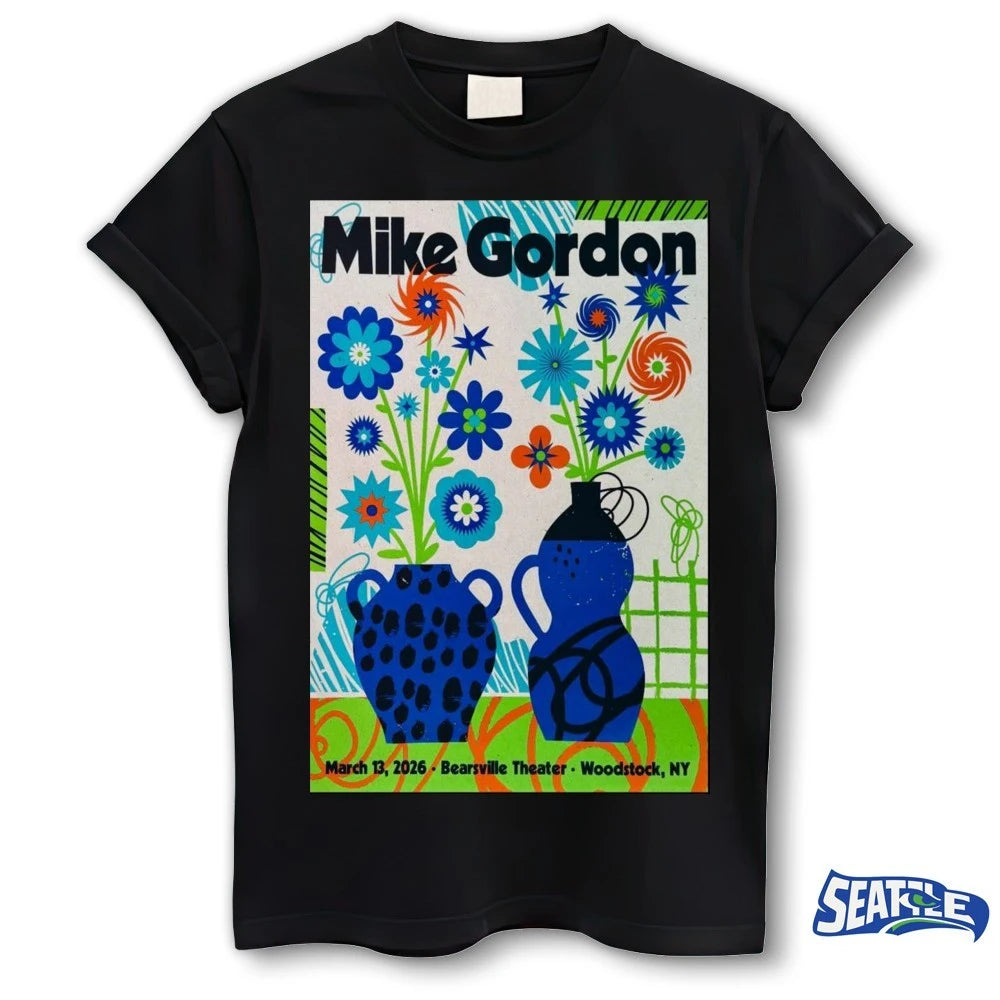 Official Mike Gordon March 13 2026 Bearsville Theater Woodstock, NY Poster t-shirt