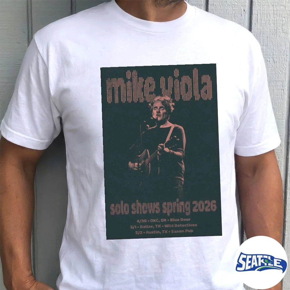 Official Mike Viola Spring 2026 Solo Shows Tour April – May Poster t-shirt