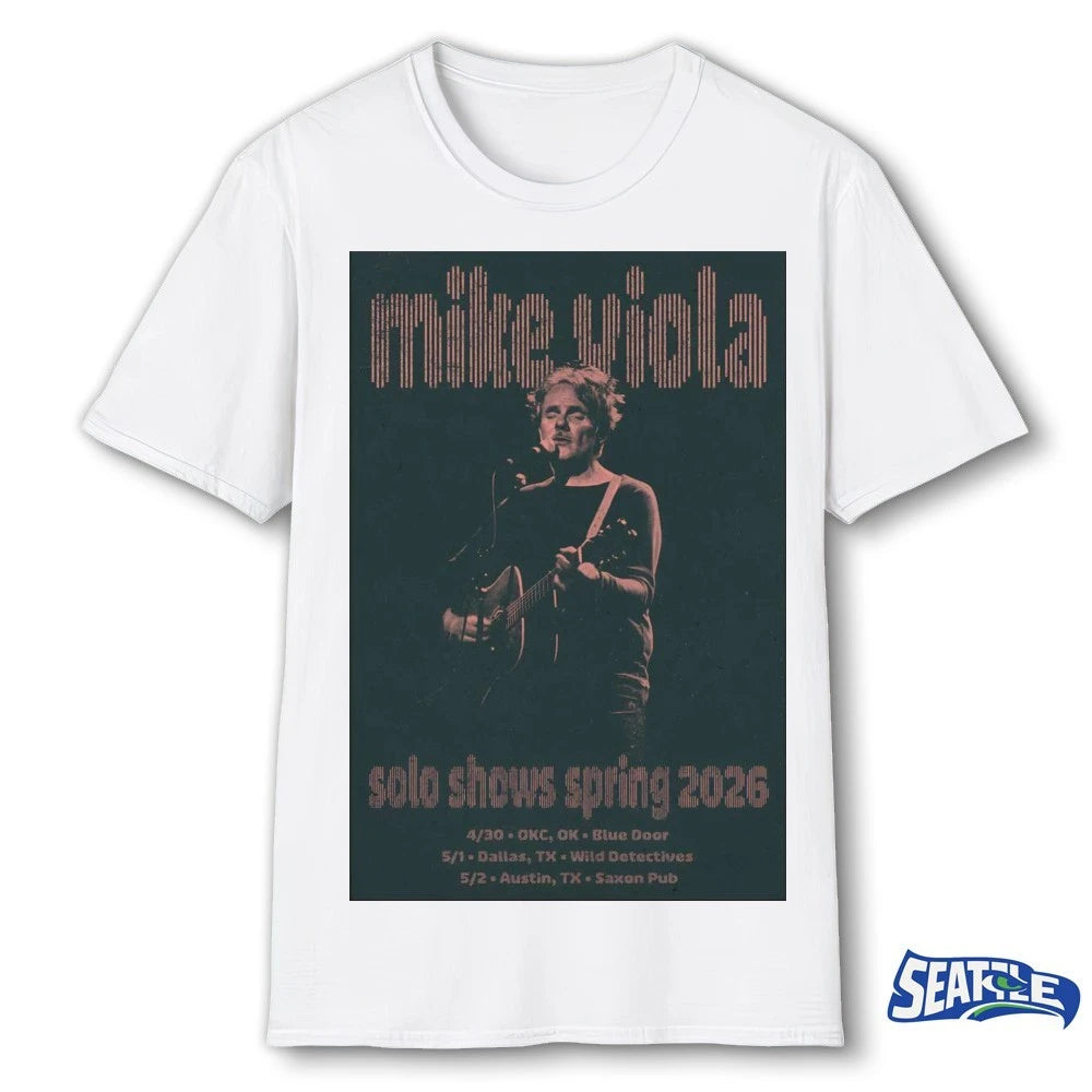 Official Mike Viola Spring 2026 Solo Shows Tour April – May Poster t-shirt