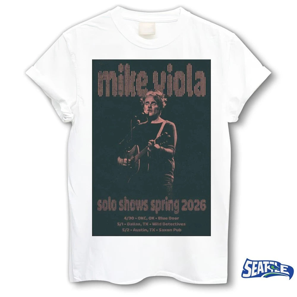 Official Mike Viola Spring 2026 Solo Shows Tour April – May Poster t-shirt