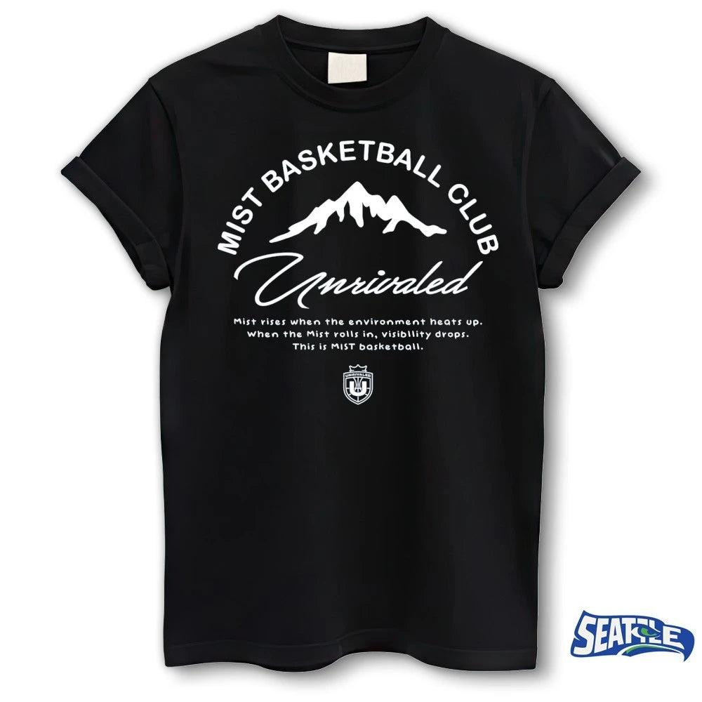 Official Mist Basketball Club Unrivaled Mist Rises When The Environment Heats Up t-shirt