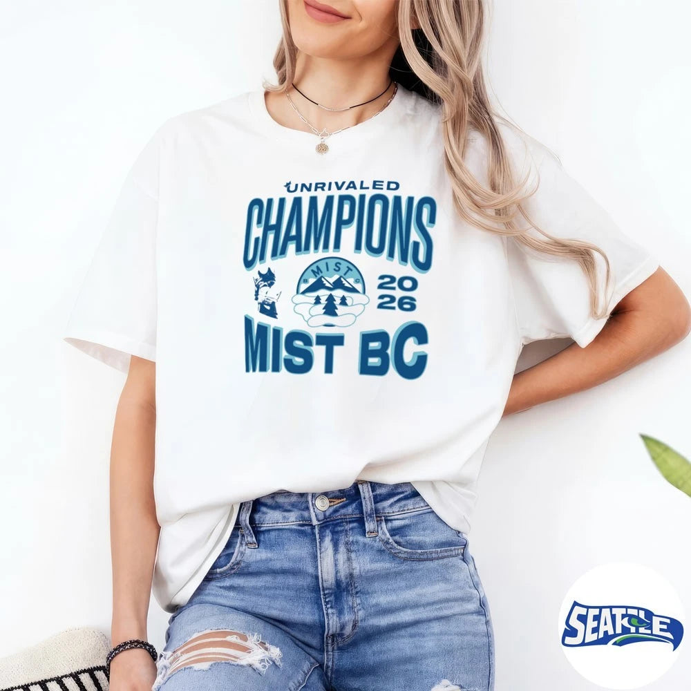 Official Mist BC Unrivaled Champions 2026 t-shirt