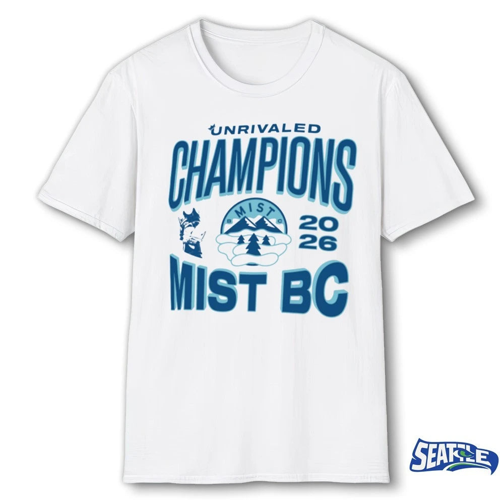 Official Mist BC Unrivaled Champions 2026 t-shirt