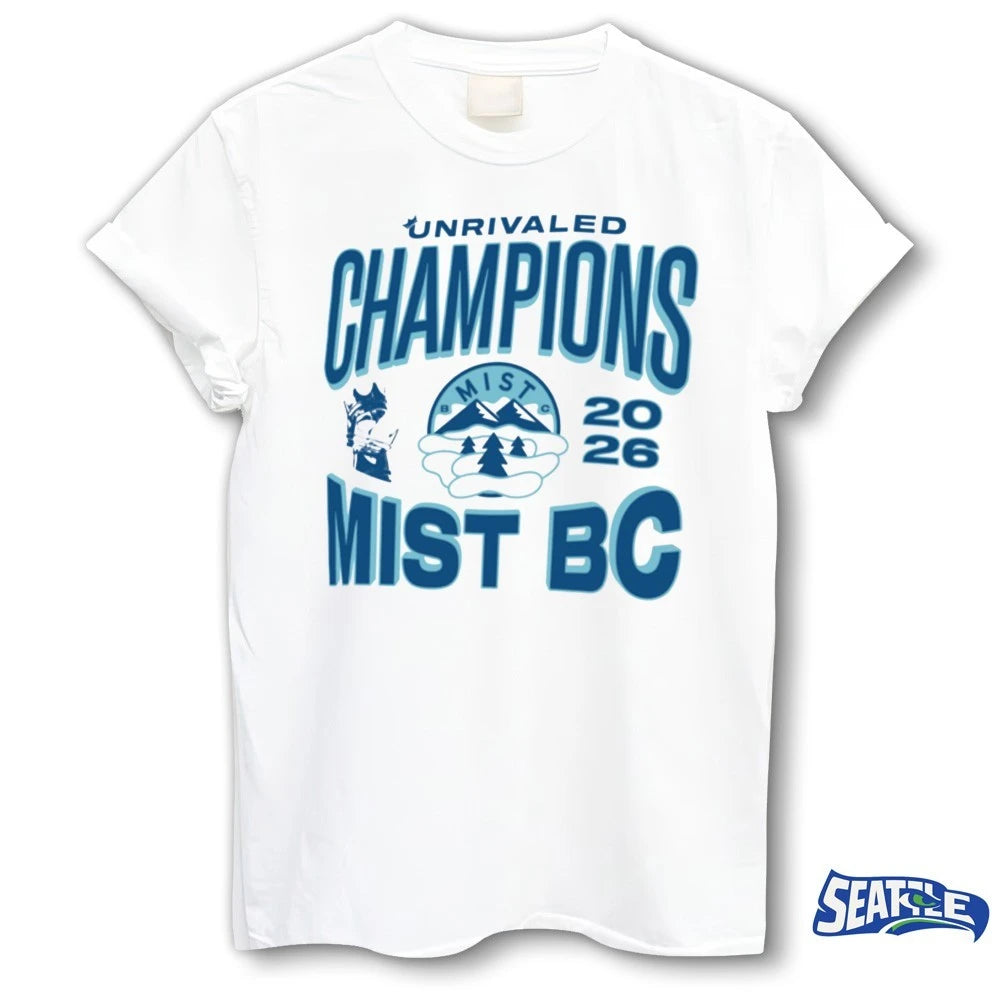 Official Mist BC Unrivaled Champions 2026 t-shirt