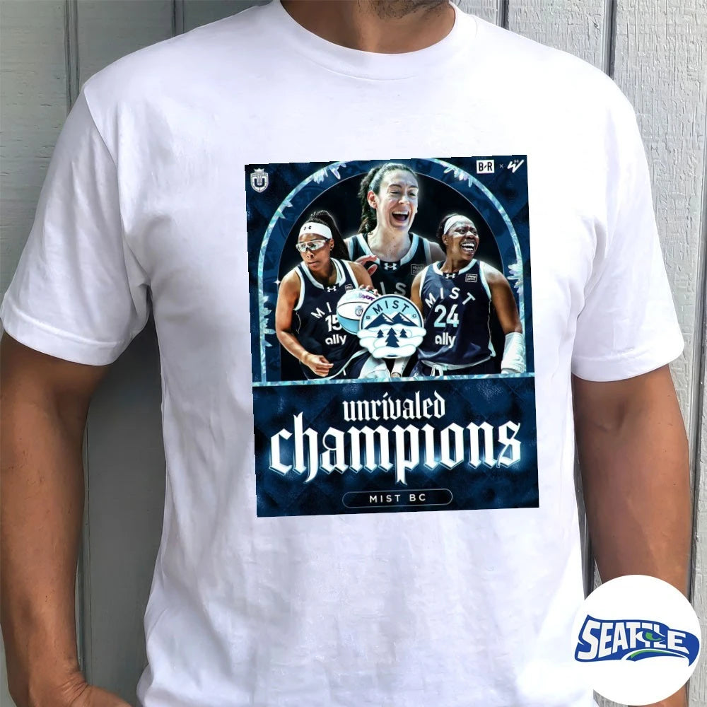 Official Mist BC Wins 2026 Unrivaled Championship Bleacher Report Poster t-shirt