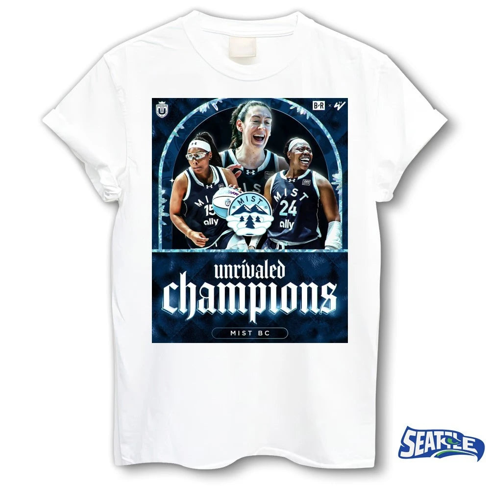 Official Mist BC Wins 2026 Unrivaled Championship Bleacher Report Poster t-shirt