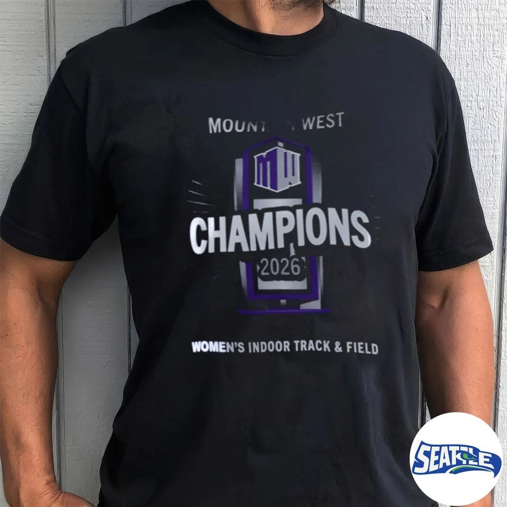 Official Mountain West Champions 2026 Women’s Indoor Track &amp; Field t-shirt