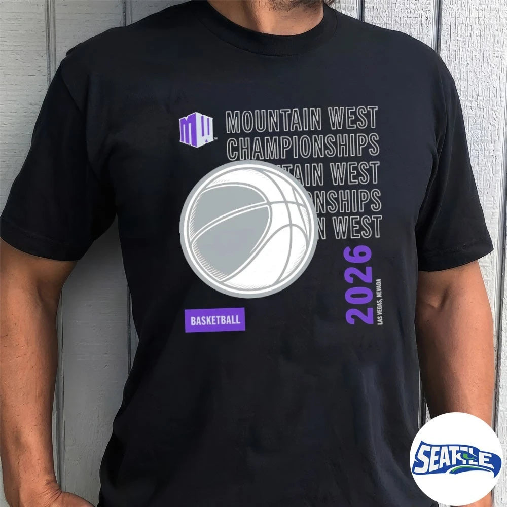 Official Mountain West Championships Men’s and Women’s Basketball Championship Event 2026 Las Vegas NV t-shirt