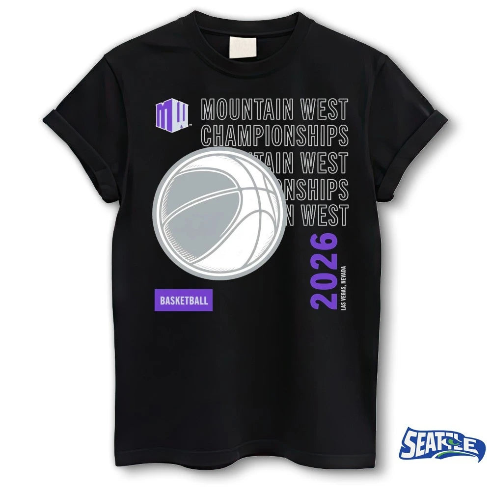 Official Mountain West Championships Men’s and Women’s Basketball Championship Event 2026 Las Vegas NV t-shirt