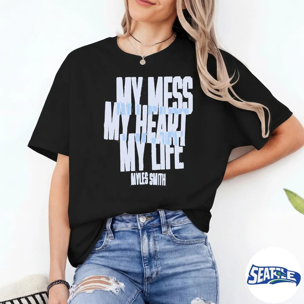 Official Myles Smith My Mess, My Heart, My Life Ivory Album t-shirt