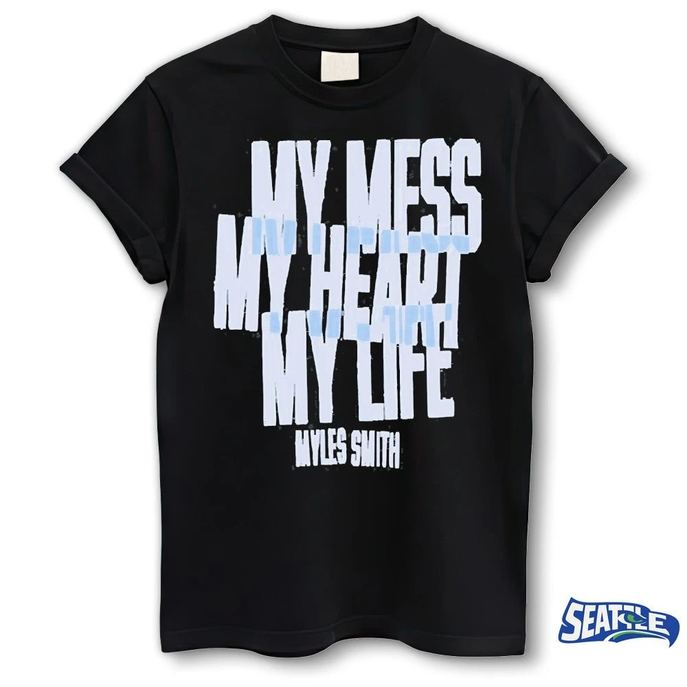 Official Myles Smith My Mess, My Heart, My Life Ivory Album t-shirt