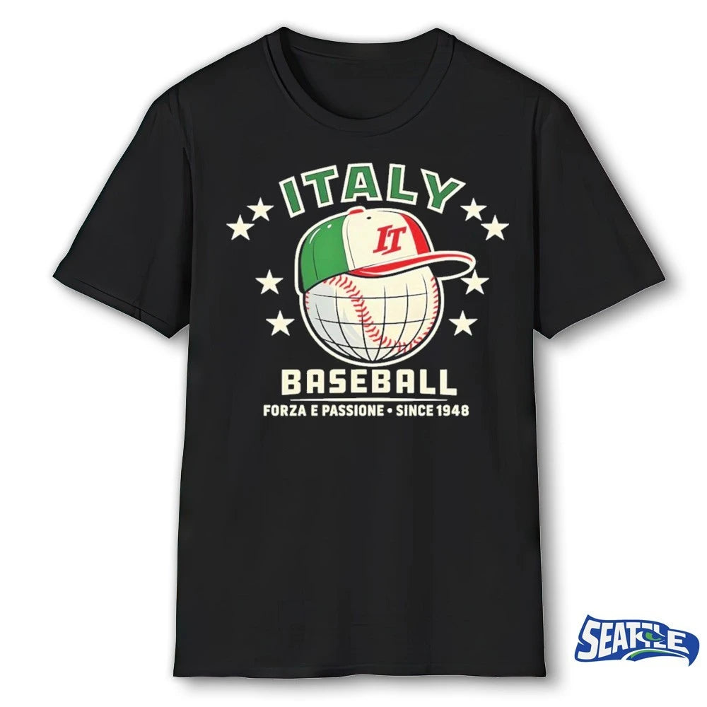 Official New Forza Italia Baseball Forza E Passione Since 1948 t-shirt