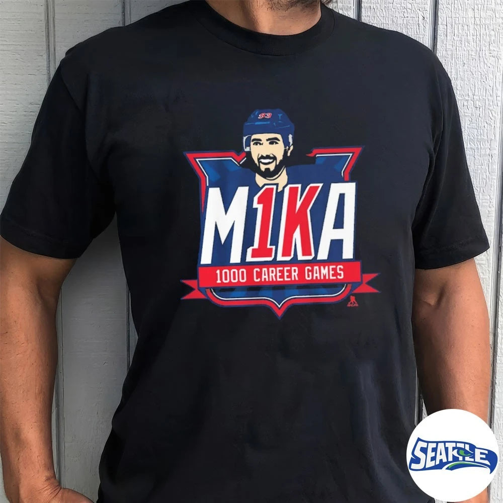 Official New York Rangers Hockey Mika Zibanejad 1000th Game Commemorative 2026  t-shirt
