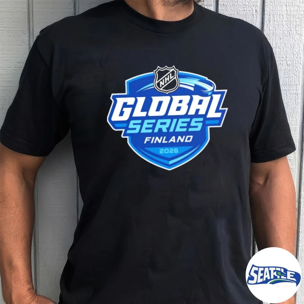 Official NHL Global Series Finland 2026 Logo t-shirt