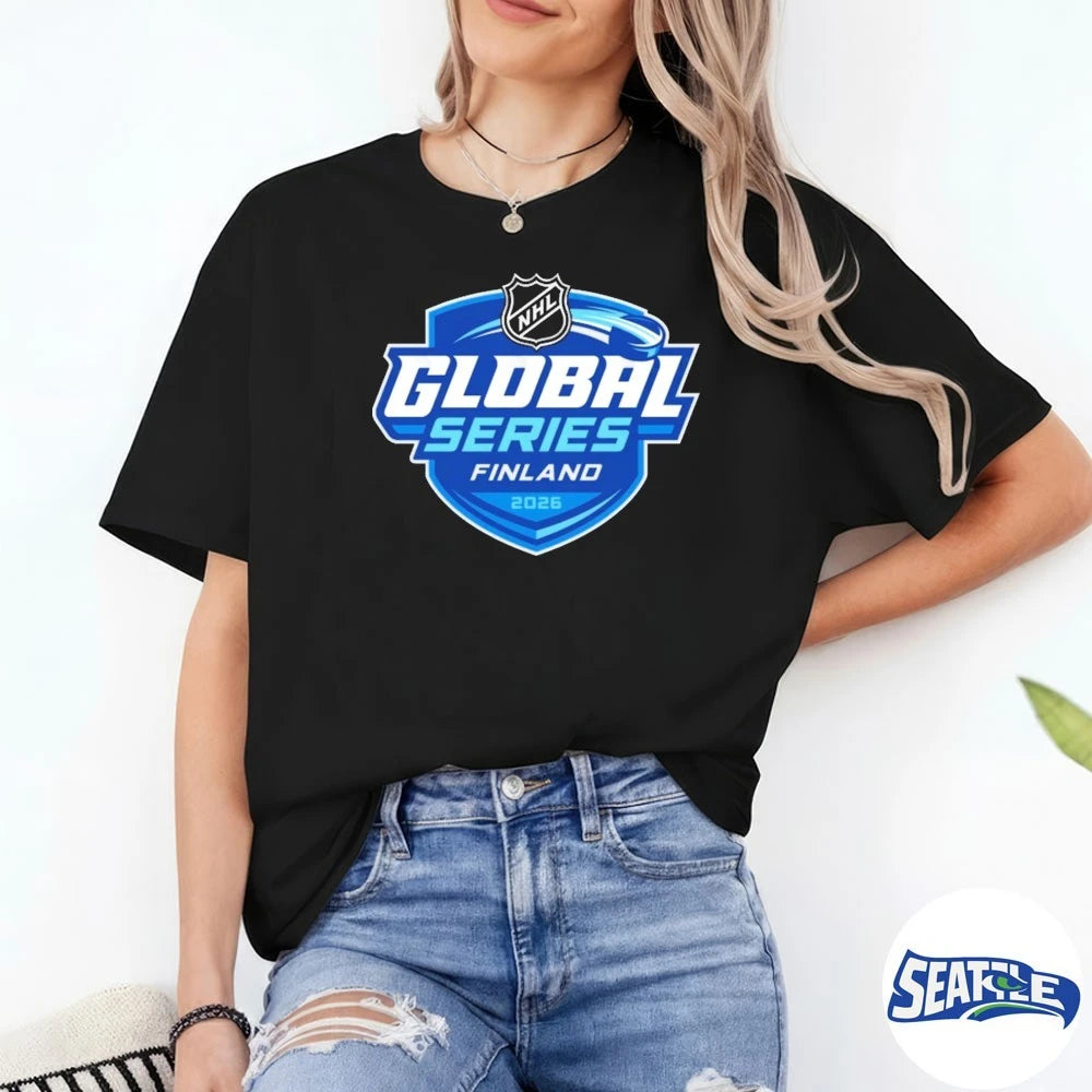 Official NHL Global Series Finland 2026 Logo t-shirt