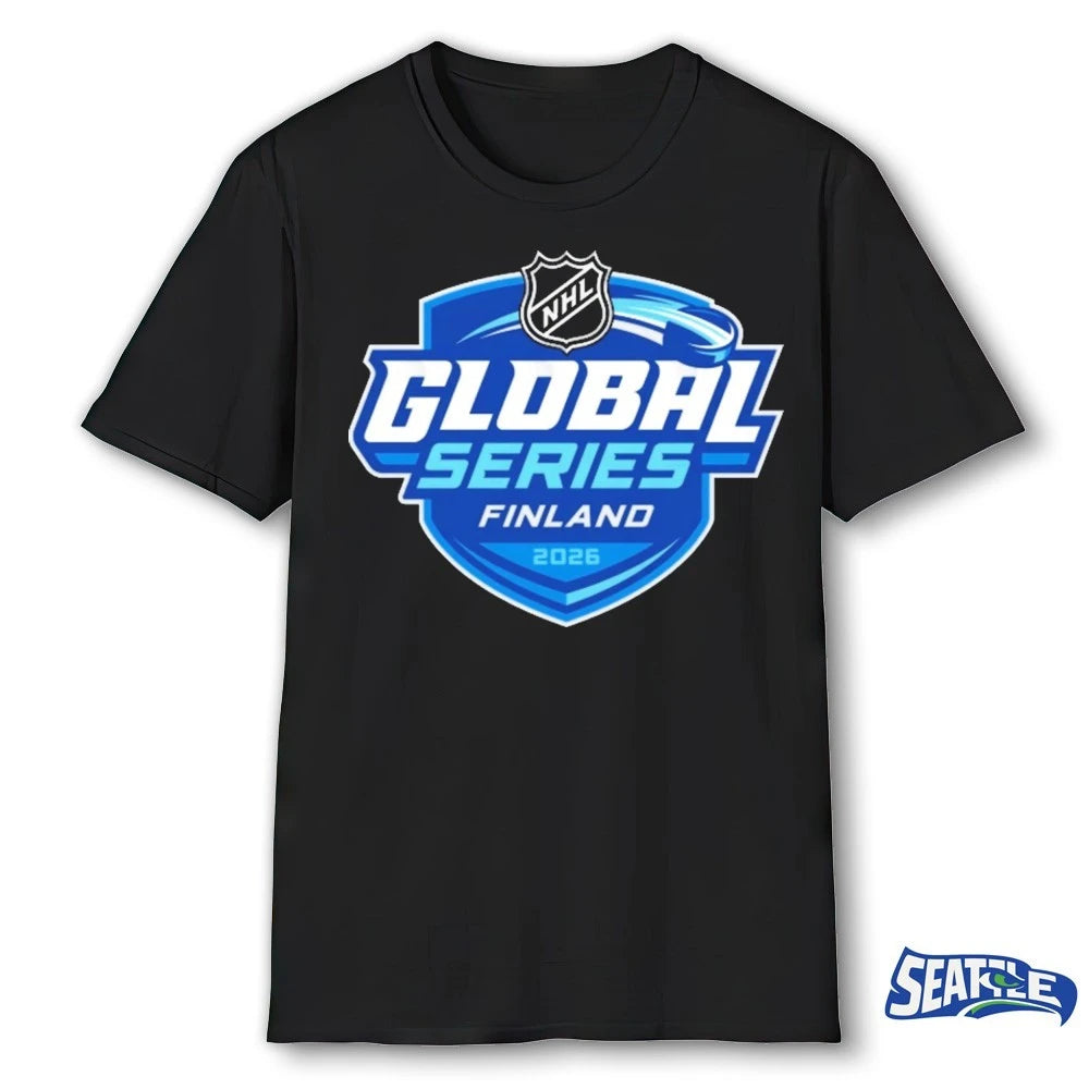 Official NHL Global Series Finland 2026 Logo t-shirt