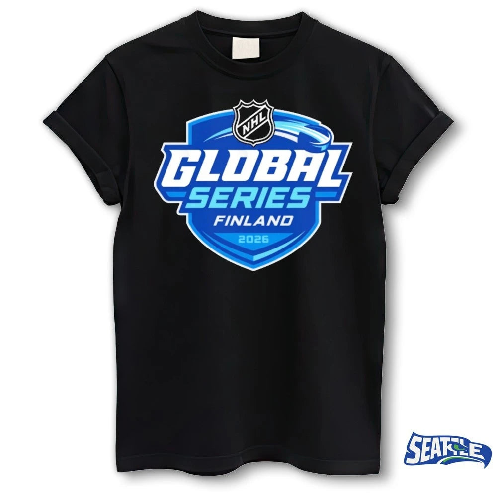 Official NHL Global Series Finland 2026 Logo t-shirt