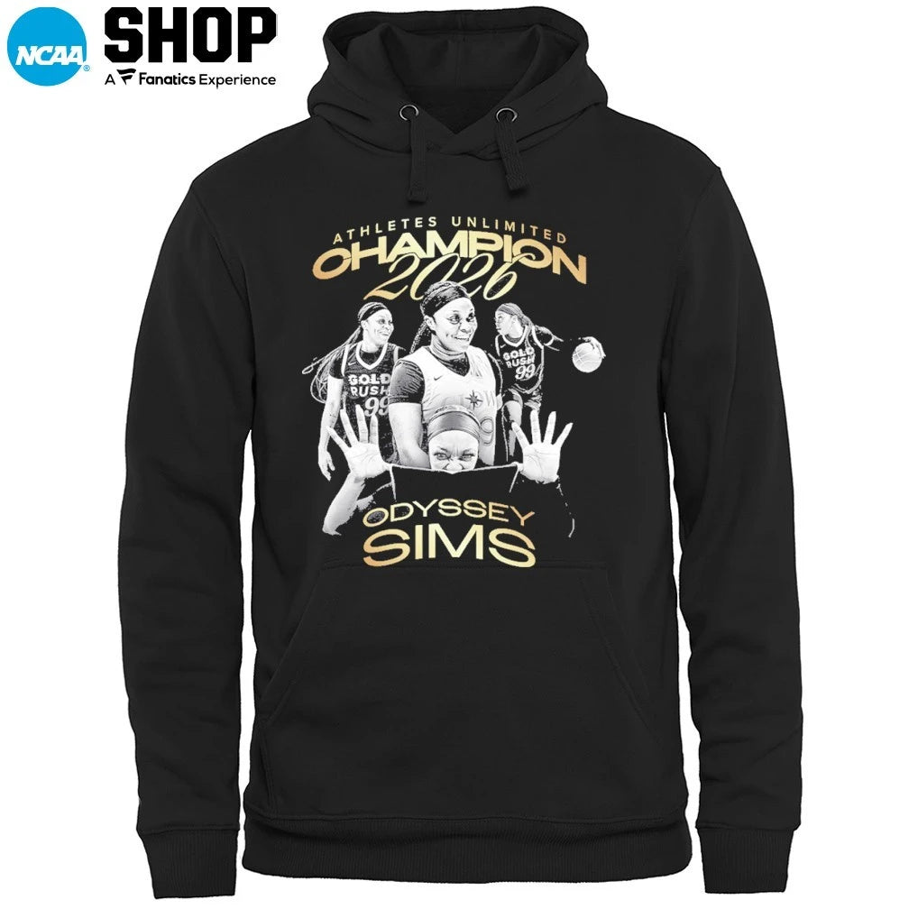 Official Odyssey Sims Athletes Unlimited Champion 2026 T-Shirt