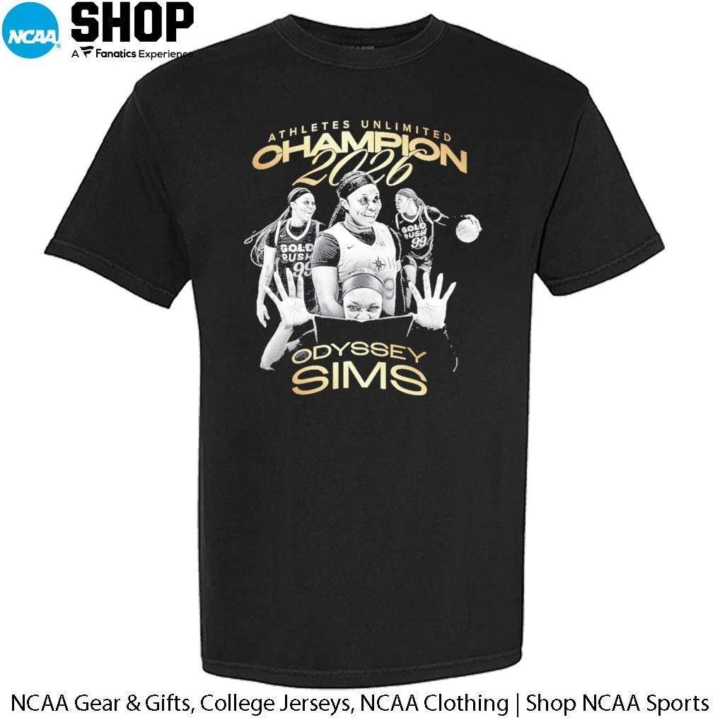 Official Odyssey Sims Athletes Unlimited Champion 2026 T-Shirt