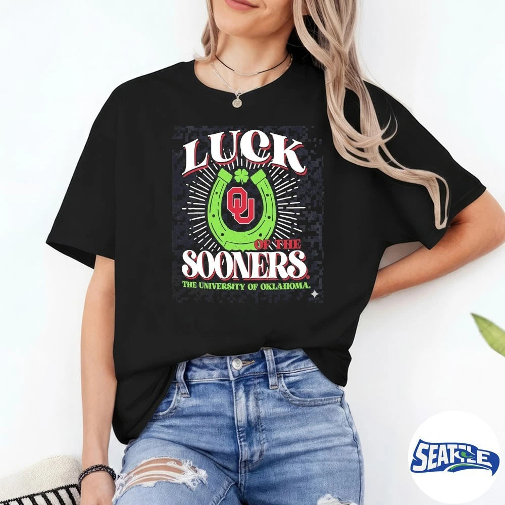 Official Oklahoma Sooners Luck of the Team The University Of Oklahoma t-shirt