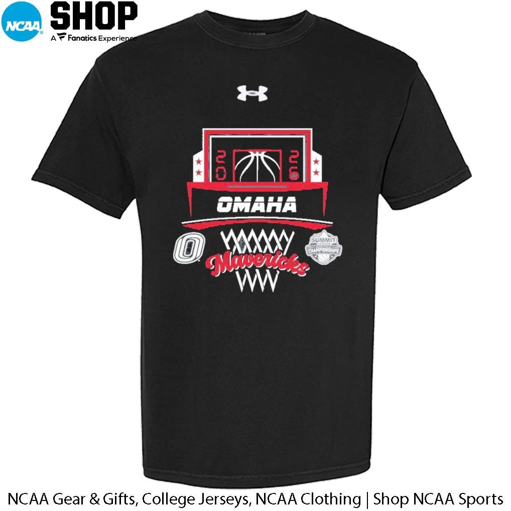 Official Omaha Mavericks 2026 The Summit League Men’s Basketball Champions T-Shirt