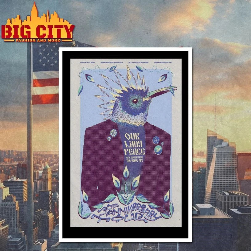 Official Our Lady Peace Grand Rapids Mar 8 2026 Poster T-shirt
