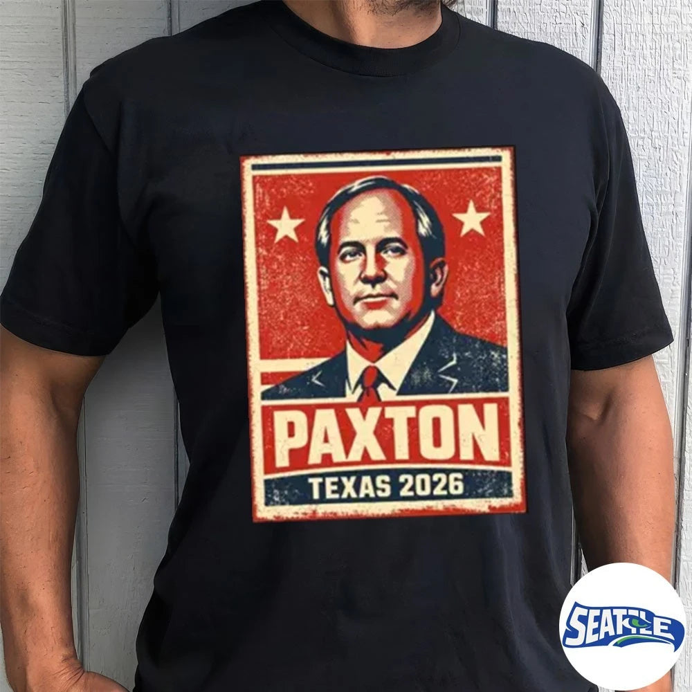 Official Paxton Texas 2026 Poster Portrait Texas Election t-shirt