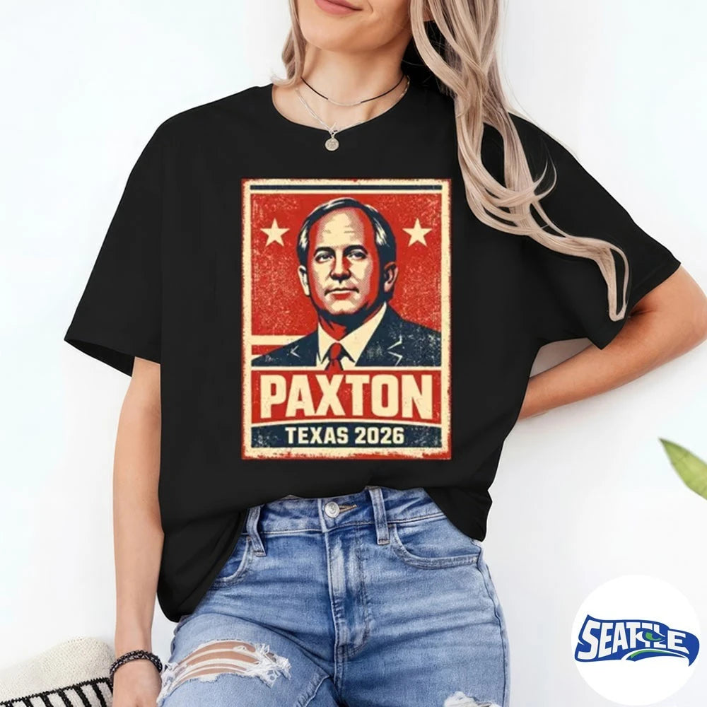 Official Paxton Texas 2026 Poster Portrait Texas Election t-shirt