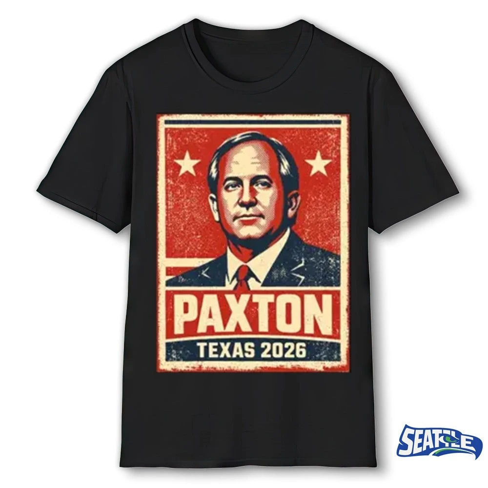 Official Paxton Texas 2026 Poster Portrait Texas Election t-shirt